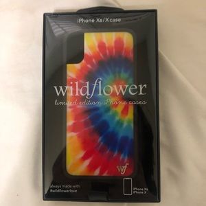 Wildflower Iphone X/XS tie dye phone case